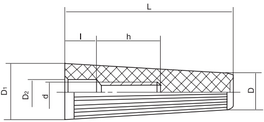 直紋錐形手柄套HY8311.25結(jié)構(gòu)圖