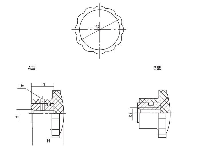 壓花把手HY8314.2結(jié)構(gòu)圖