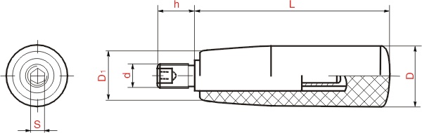 HY8310.5-3轉(zhuǎn)動(dòng)手柄結(jié)構(gòu)圖